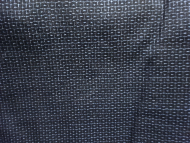 JAPANESE KIMONO / ANTIQUE MENS KIMONO / SILK / DORO OSHIMA TSUMUGI